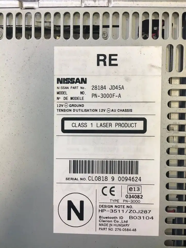 Nissan Qashqai (2006 - 2010) 28184JD45A Магнитола / мультимедийная система — фото 3