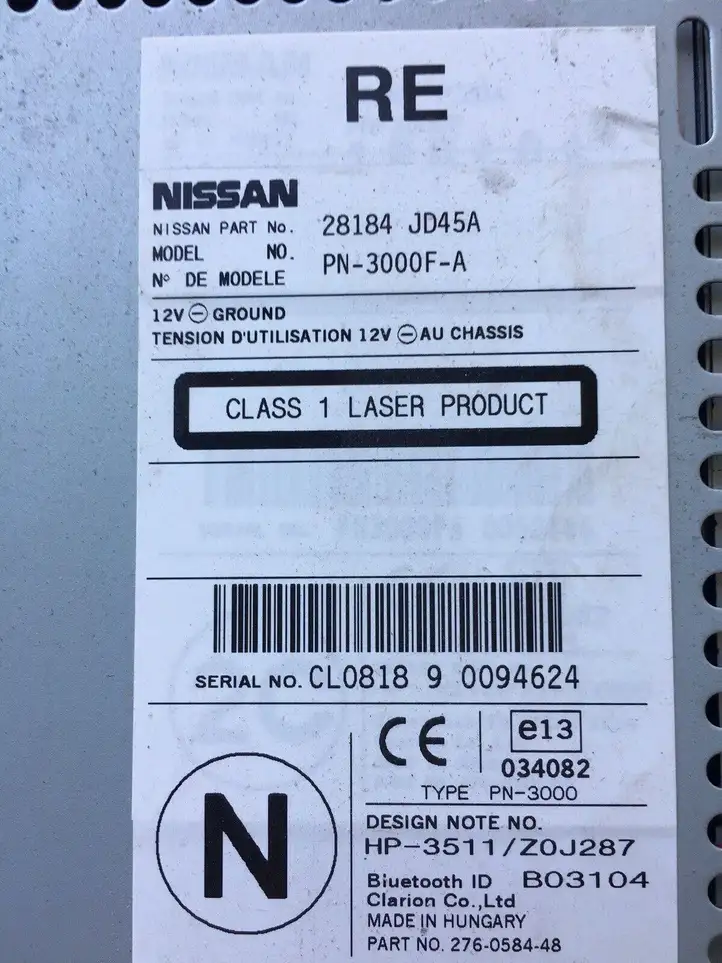 Nissan Qashqai (2006 - 2010) 28184JD45A Магнитола / мультимедийная система — фото 4