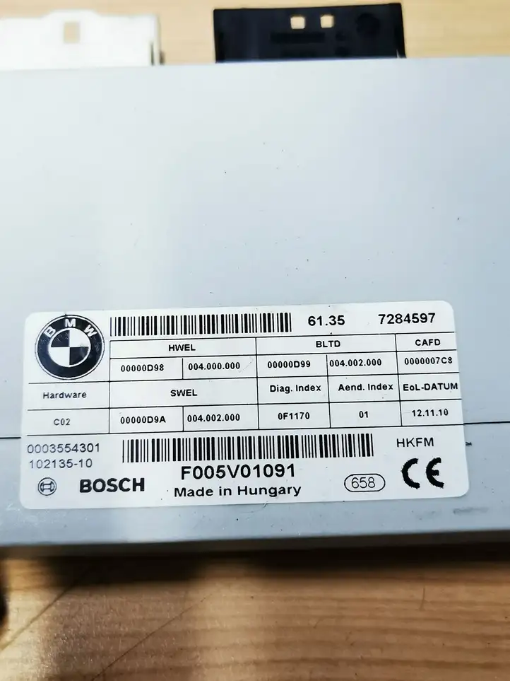 BMW 5 GT F07 (2010 - 2017) 7284597 Блок управления крышкой багажника — фото 2
