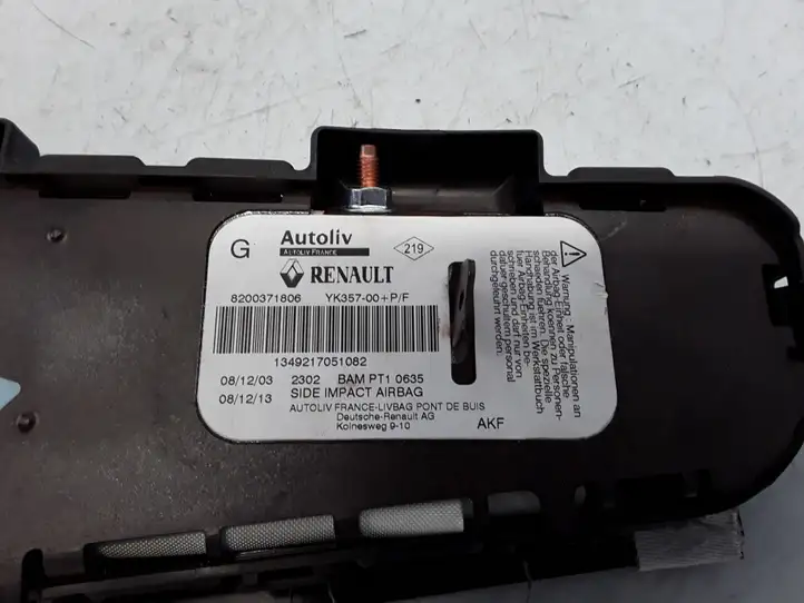 Renault Scenic II - Grand scenic II (2003 - 2006) 8200371806 Подушка безопасности сиденья — фото 3