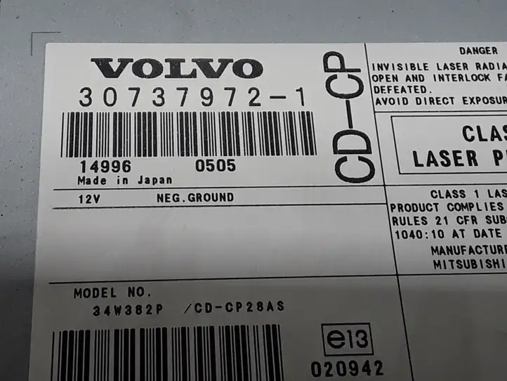 Volvo XC90 (2002 - 2006) CD/DVD чейнджер — фото 2