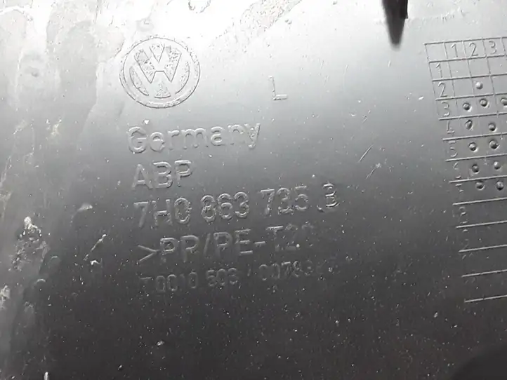 Volkswagen Transporter - Caravelle T5 (2003 - 2009) 7H0863735B Внутренняя отделка переднего порога — фото 2
