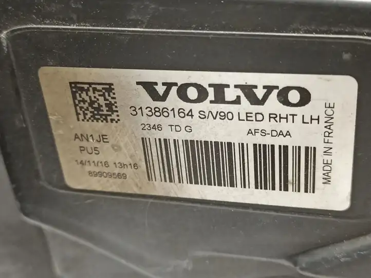 Volvo S90, V90 (2016 - 2020) 31386164 Передняя фара — фото 6