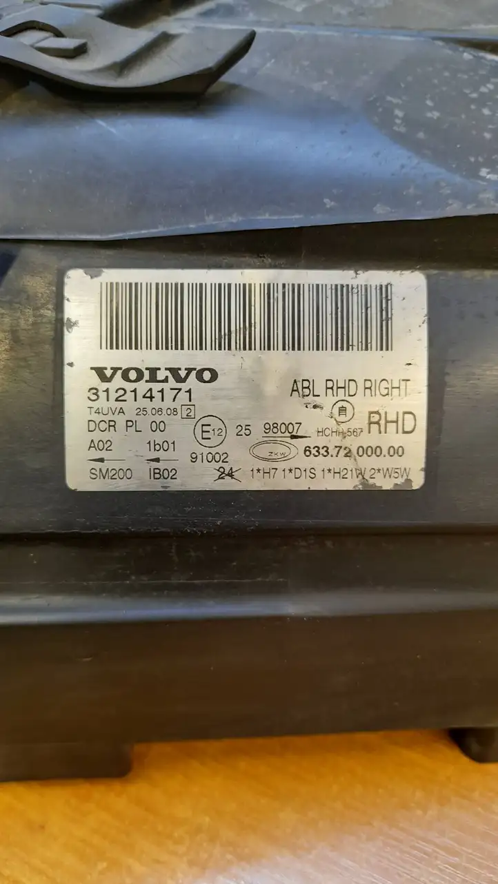 Volvo S80 (2006 - 2009) 31214171 Передняя фара — фото 2