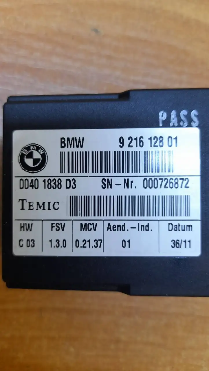 BMW 3 E90 E91 (2005 - 2012) 921612801 Прочие блоки управления — фото 2