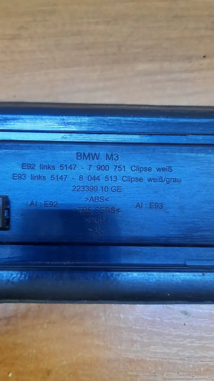 BMW 3 E92 E93 (2005 - 2014) 7900751 Внутренняя отделка переднего порога — фото 2