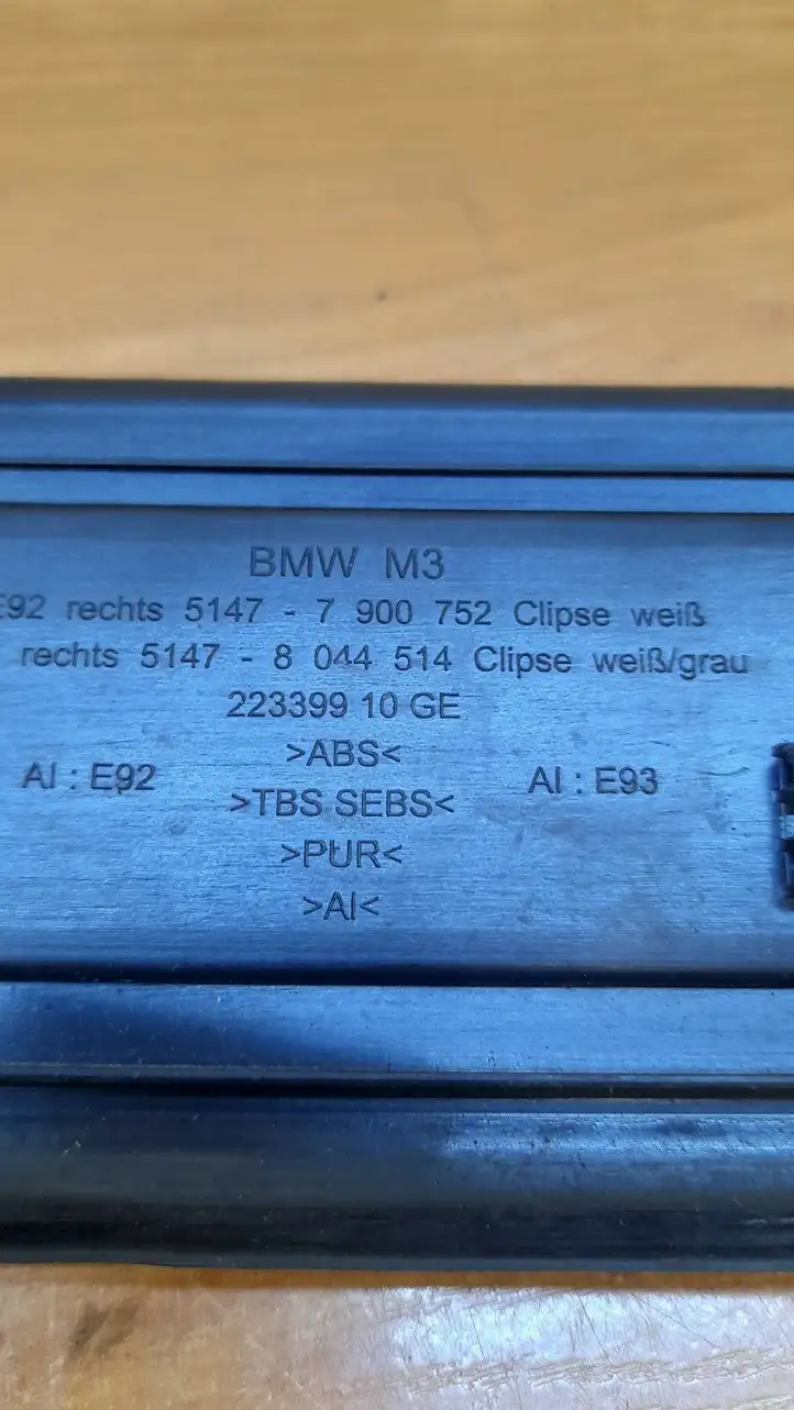 BMW 3 E92 E93 (2005 - 2014) 7900752 Внутренняя отделка переднего порога — фото 2