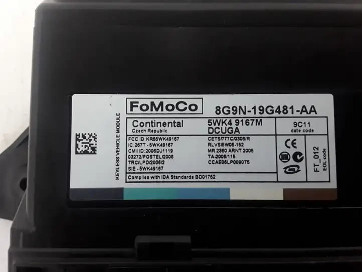 Volvo XC60 (2008 - 2013) 8G9N19G481AA Прочие датчики — фото 3