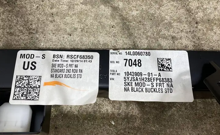 Tesla Model S (2012 - 2016) 14L0060780 Другое сиденье (сиденья) — фото 10