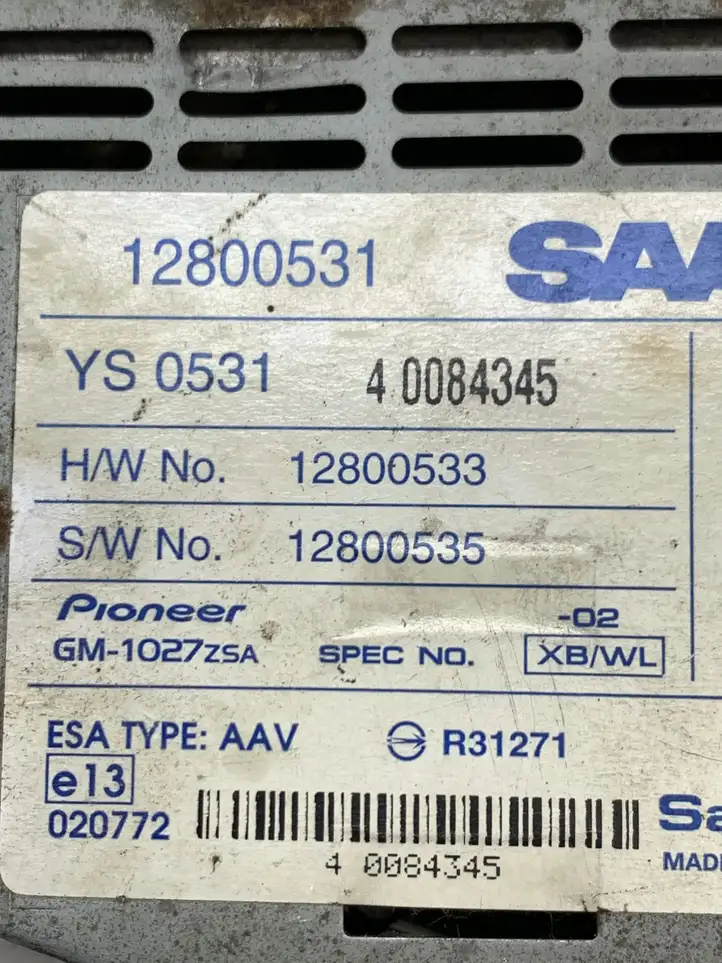 Saab 9-3 Ver2 (2003 - 2007) 12800531 Усилитель звука — фото 2