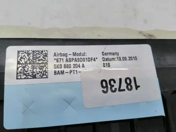 Volkswagen Tiguan (2007 - 2011) 5K0880204A Подушка безопасности пассажира — фото 4