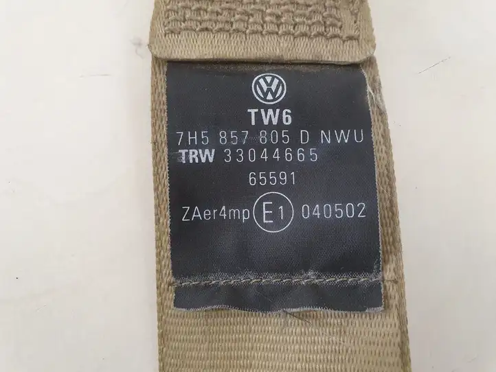 Volkswagen Multivan T5 (2003 - 2015) 7H5857805D Передний ремень безопасности — фото 4