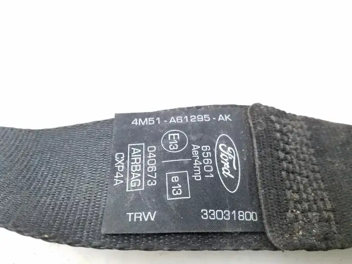 Ford Focus (2005 - 2008) 4M51A61295AK Передний ремень безопасности — фото 2