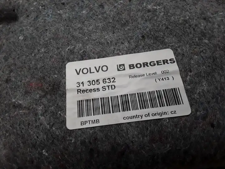 Volvo XC60 (2008 - 2013) 31305632 Коврик багажника — фото 2