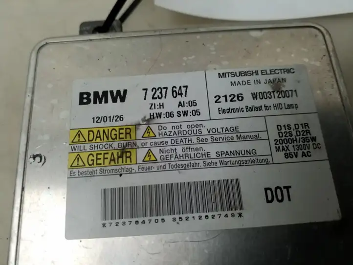 BMW 3 E90 E91 (2005 - 2012) 7237647 Блок розжига ксенона — фото 3
