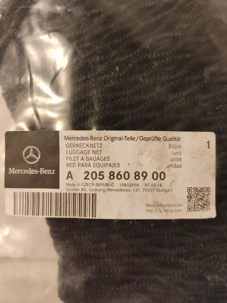 Mercedes-Benz GLC X253/C253 (2015 - ) A2058608900 Шторка багажника (сетка) — фото 3