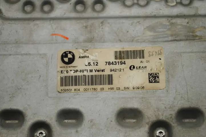 BMW X5 E70 (2006 - 2013) 7843194 Усилитель звука — фото 1