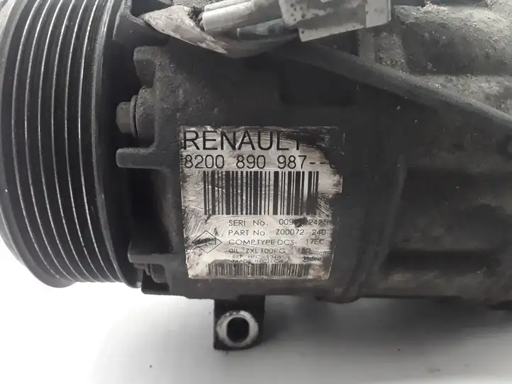 Renault Laguna III (2007 - 2015) 8200890987 Компрессор (насос) кондиционера воздуха — фото 1