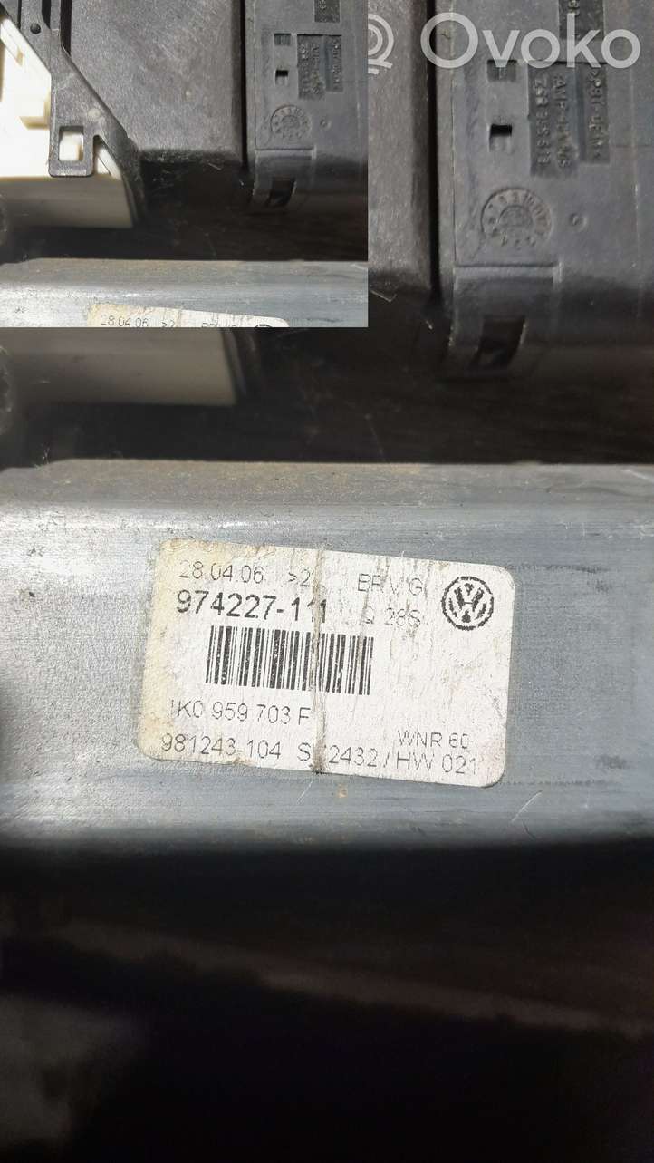 Volkswagen PASSAT B6 (2005 - 2010)  974227111 Механизм подъема окон задней двери