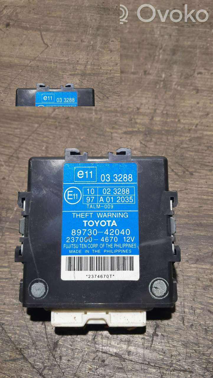 Toyota RAV 4 (XA20) (2000 - 2005)  033288 Блок управления сигнализации