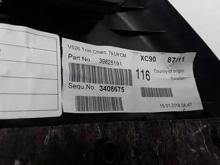 Volvo XC90 (2014 - 2019) 39825191 Обшивка стойки у окна — фото 2