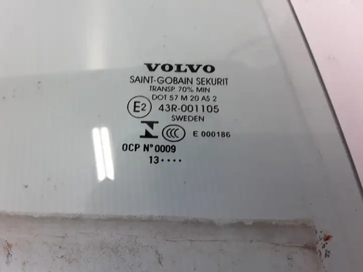 Volvo S60 (2013 - 2018) 31385417 Стекло задней двери — фото 4