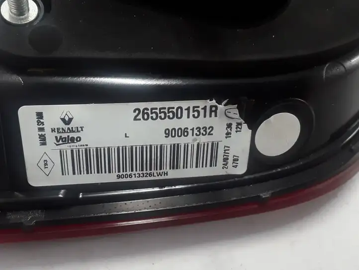 Renault Kadjar (2015 - 2018) 265550151R Задний фонарь в крышке багажника — фото 2