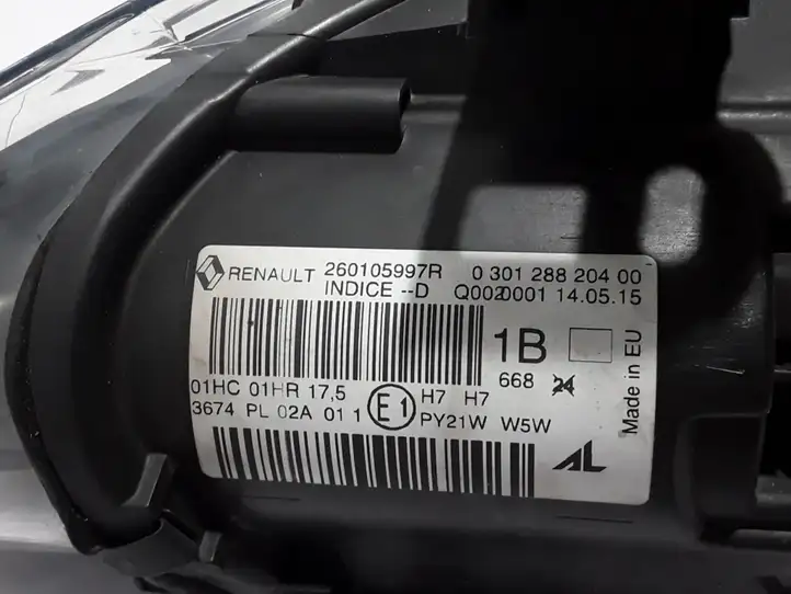 Renault Megane III (2009 - 2016) 260105997R Передняя фара — фото 3