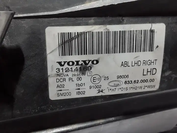Volvo XC70 (2007 - 2013) 31214169 Передняя фара — фото 5