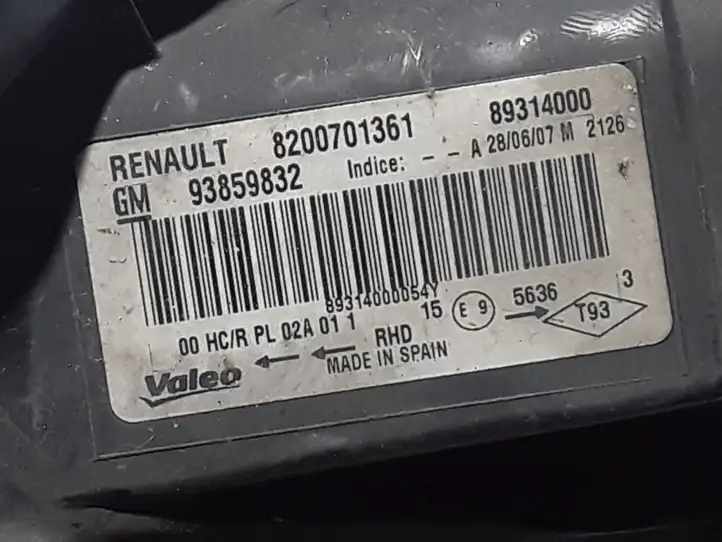 Renault Trafic II (X83) (2002 - 2014) 8200701361 Передняя фара — фото 4