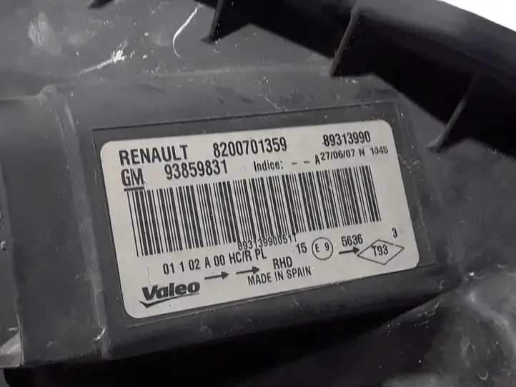 Renault Trafic II (X83) (2002 - 2014) 8200701359 Передняя фара — фото 3