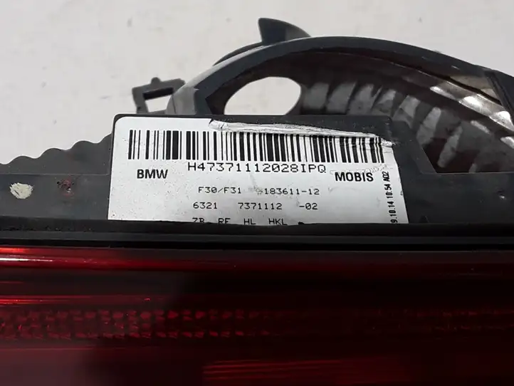 BMW 3 F30 F35 F31 (2012 - 2018) 7371112 Задний фонарь в крышке багажника — фото 3