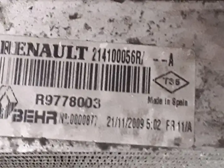 Renault Latitude (L70) (2010 - 2014) 214100056R Радиатор охлаждающей жидкости двигателя — фото 2
