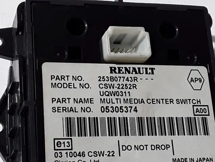 Renault Latitude (L70) (2010 - 2014) 253B07743R Другие включатели / ручки/ переключатели — фото 1