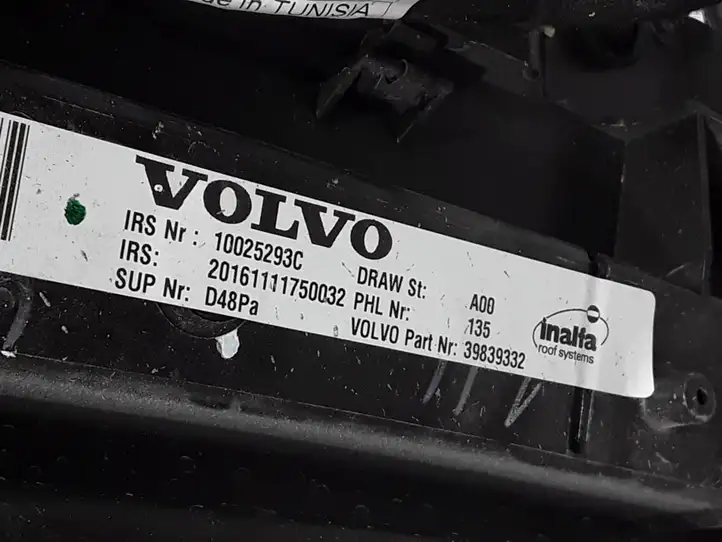 Volvo XC60 (2017 - ) 39839332 Комплект люка крыши — фото 4