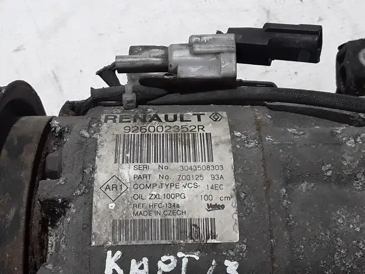 Renault Captur (2013 - 2020) 926002352R Компрессор (насос) кондиционера воздуха — фото 2