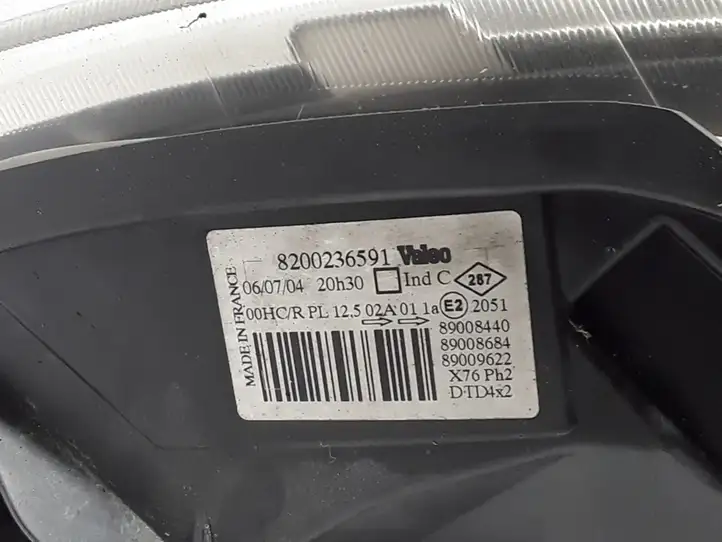 Renault Kangoo I (2003 - 2008) 8200236591 Передняя фара — фото 3