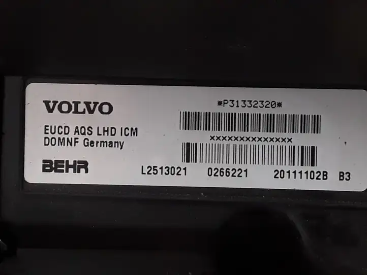 Volvo XC60 (2008 - 2013) 31332320 Комплект системы вентиляции салона — фото 5