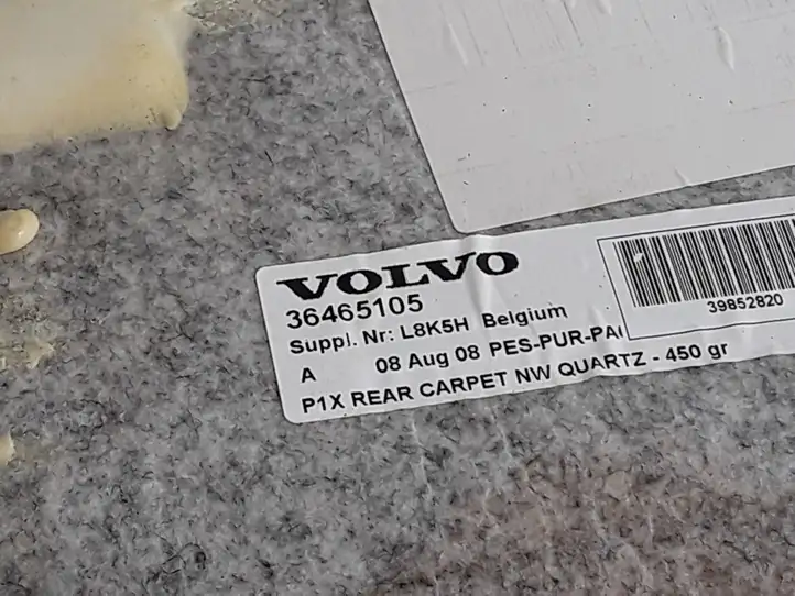 Volvo V50 (2008 - 2012) 36465105 Задний коврик салона — фото 3