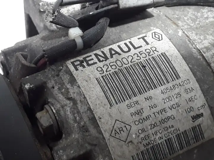 Renault Clio IV (2012 - 2019) 926002352R Компрессор (насос) кондиционера воздуха — фото 1