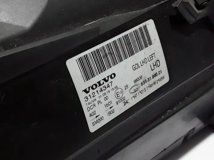 Volvo S80 (2006 - 2009) 31214347 Передняя фара — фото 2
