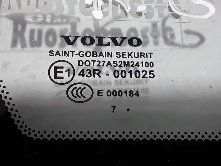 Volvo S40 (2007 - 2012) 8650440 Заднее боковое стекло — фото 3