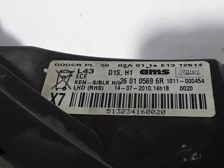 Renault Latitude (L70) (2010 - 2014) 260105696R Передняя фара — фото 2
