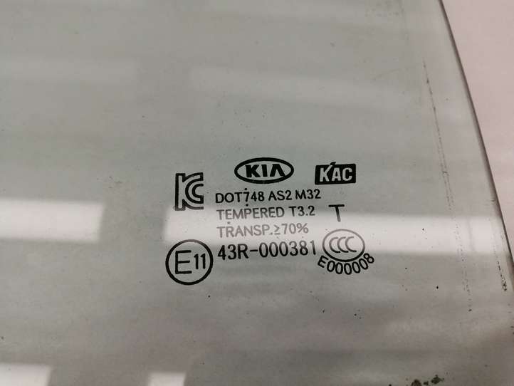 Kia Rio (2011 - 2015)  E1143R00381 Основное стекло задних дверей