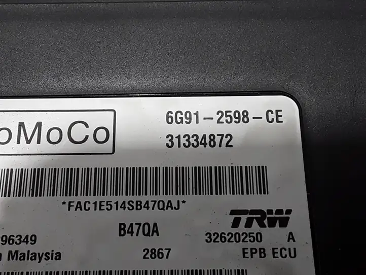 Volvo XC60 (2008 - 2013) 31334872 Блок управления стояночным тормозом — фото 2