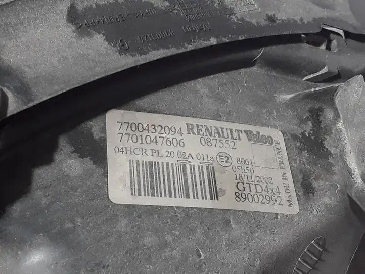 Renault Scenic I (1996 - 2003) 7700432094 Передняя фара — фото 3