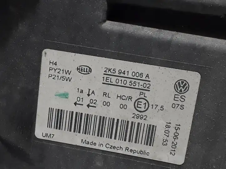 Volkswagen Caddy (2010 - 2015) 2K5941006A Передняя фара — фото 2