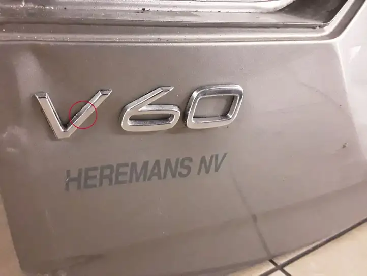 Volvo V60 (2018 - ) 31455954 Крышка багажника — фото 4