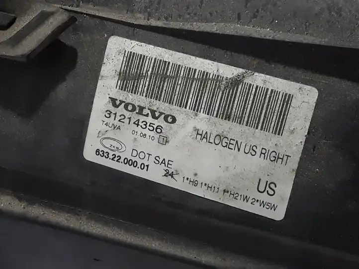 Volvo XC70 (2007 - 2013) 31214356 Передняя фара — фото 3