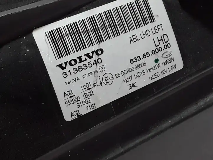 Volvo S80 (2009 - 2013) 31383540 Передняя фара — фото 4